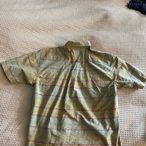 Orvis Green and Yellow Casual Button Down Shirt